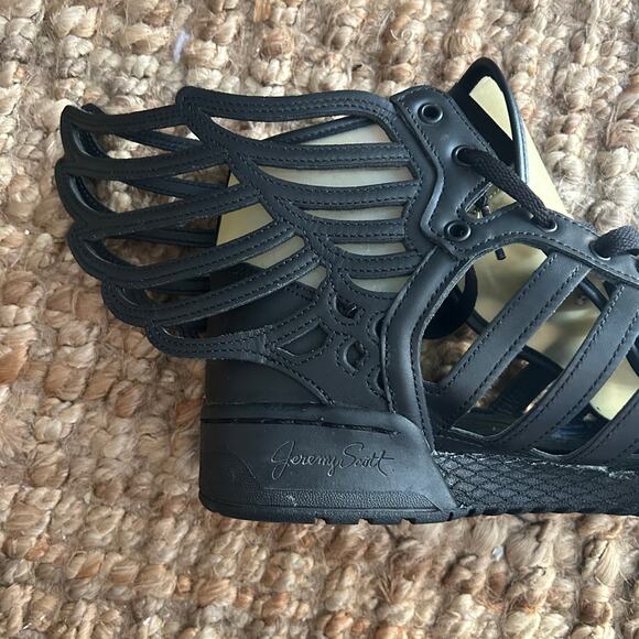 Adidas Jeremy Scott Wings High Top Black Men’s 9.5 JS Rare B26273 main image 11